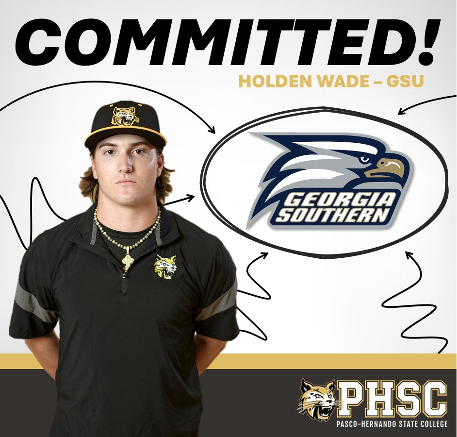 AthleticsPHSC's tweet image. COMMITTED. Holden Wade of the Men’s Baseball Team has committed to Georgia Southern!
PHSC Athletics wishes you the best of luck in your future endeavors. Go Bobcats! 😼
#BackTheCats 🐾