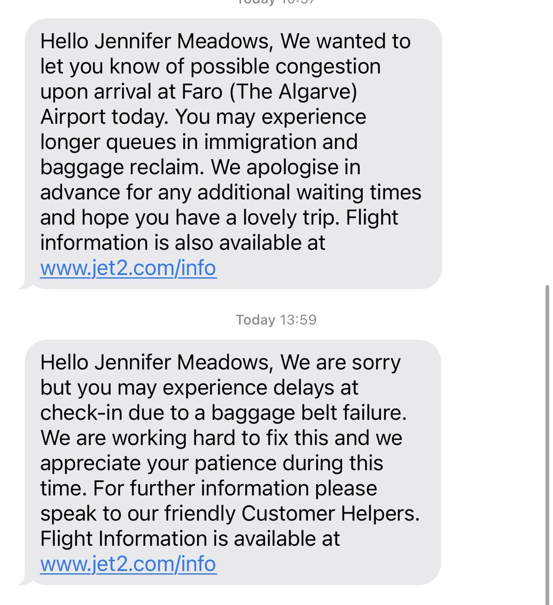 Chaos in Manchester &amp; Faro airports today. Happy Sunday me 🫣