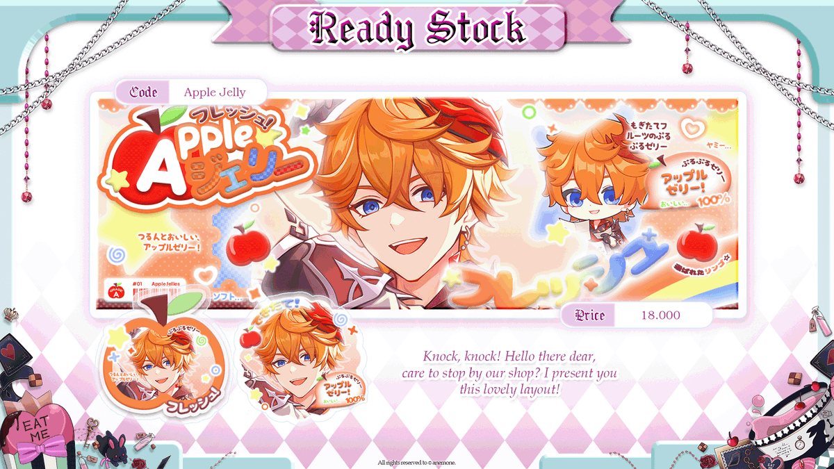 anemyone's tweet image. ✤ (*ゝω･*) RTs are appreciated! Thankyou!

Haloo! Anemone ada Childe Impact nih!
Bisa ditake mulai dari sekarang di DM yaa! Tinggal sebut kode atau nama katalognya aja yaw. Happy jajank

🐳 #zonauang #zonaBA