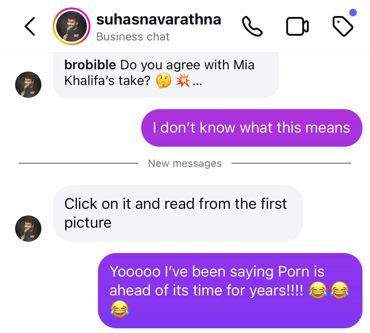 I had a #business chat today 

This discussion is way more #innocent than it appears… it’s about the #dcuniverse and <a href="/miakhalifa/">Mia K.</a> is a psychological genius that nailed it (pardon the pun)