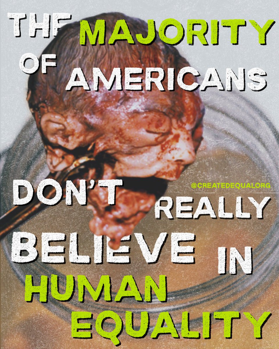 createdequalorg's tweet photo. If you believe in human equality, you'll oppose abortion.
#antiabortion #humanequality #endthekilling https://t.co/YfQBaaYOVW