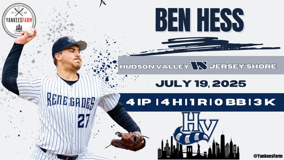 YankeesFarm's tweet image. 🎙️Ben Hess, limited but solid outing!
youtu.be/-UO5dGnwGy4?si…
#RepBx #Yankees