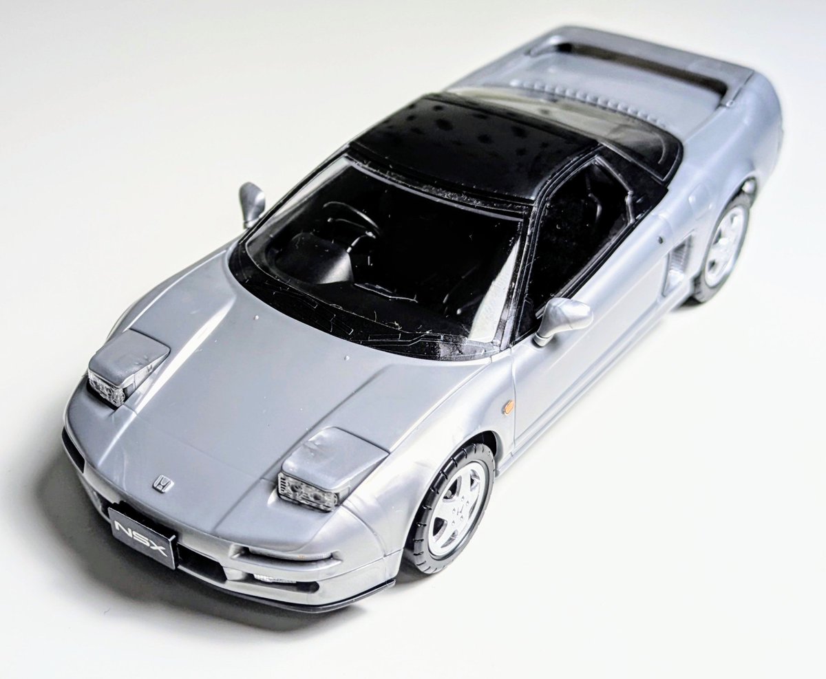puratyanneru's tweet image. アオシマ楽プラ
ホンダ NA1 NSX
(セブリングシルバー)
新発売の楽プラです!!
シール数がとても少なく作りやすかったです!!
個人的にエアインテークが別パーツなのが推しポイントです👍
#楽プラ #アオシマアンバサダー
#アオシマ