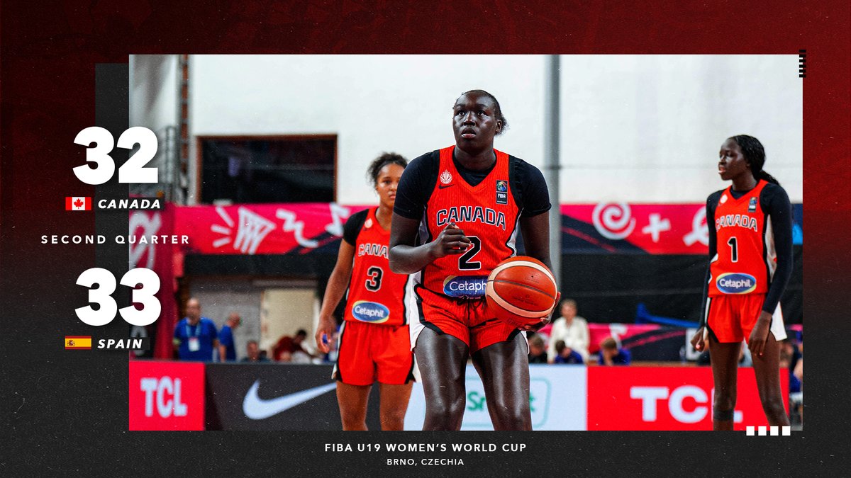 CanBball's tweet image. Halftime // Mi-temps
WATCH LIVE 📺: youtube.com/watch?v=SxWFbQ…
#U19Women
