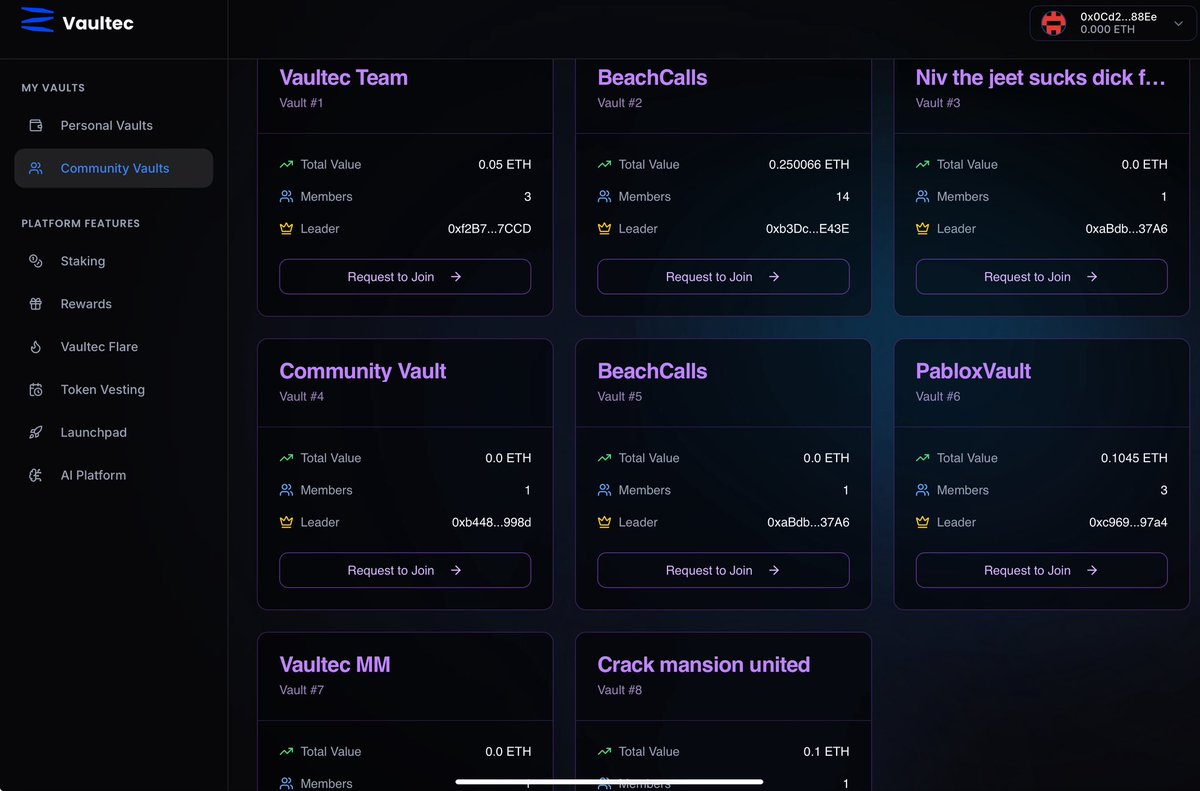 $VLT | <a href="/VaultecNetwork/">Vaultec</a> 

Here’s what they accomplished this week:

Buybacks Executed
Several buybacks were completed as a thank you to the community.

Liquidity Injection
Extra liquidity was added to support long-term growth.

Flare System Teased
A new deflationary mechanism was