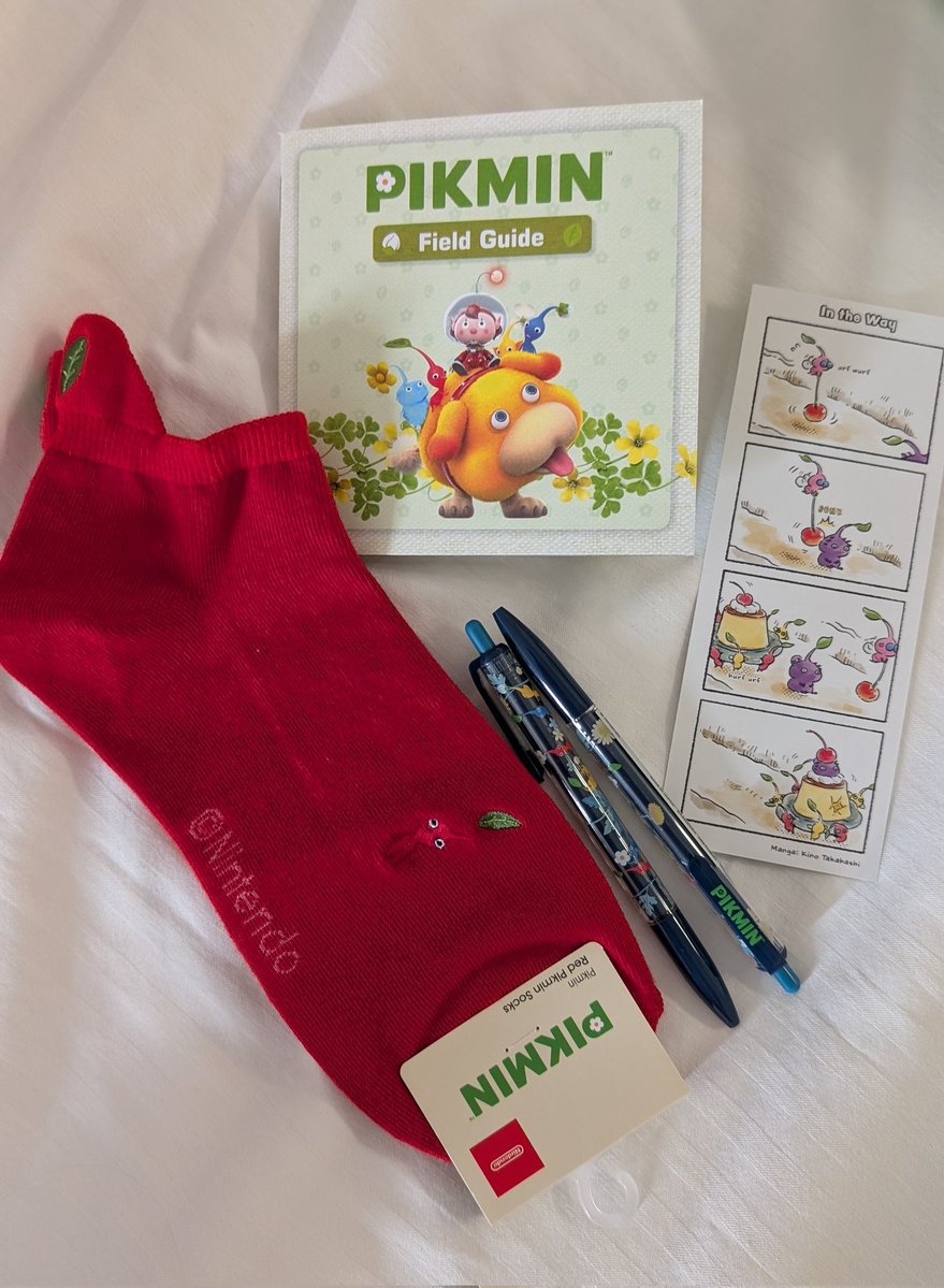 Pookadoodles1's tweet image. A few of the goodies I got from SF Nintendo. They had some free stuff like comics, Bloom map, and a field guide 🌸