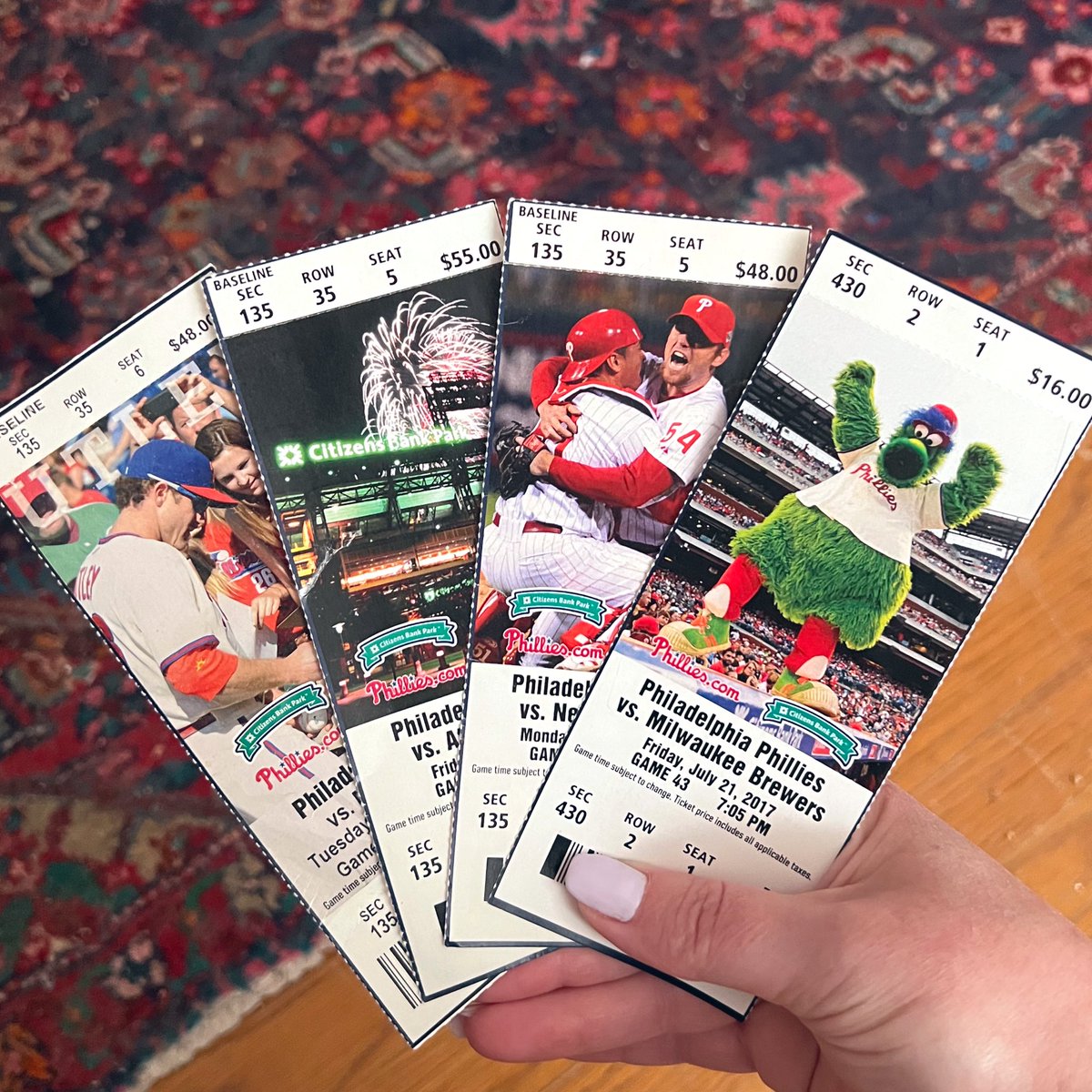 Bring back physical tickets with happy memories on them <a href="/Phillies/">Philadelphia Phillies</a> 🥺