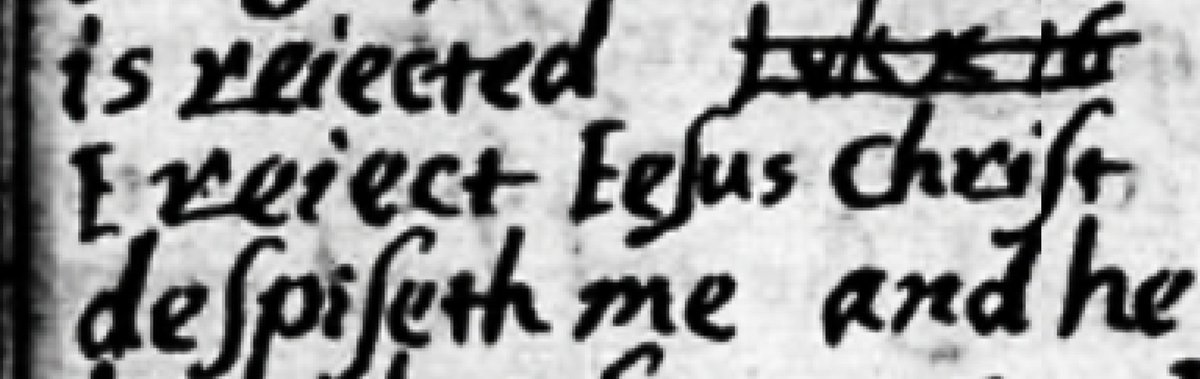 TonyReinke's tweet image. Our 17th c. Puritan woodworker friend, working on his own heart, from his personal journal: “So much as the word is rejected, Jesus Christ is rejected. So much as I reject the word I reject Jesus Christ. Luke 10:16. ‘He that despiseth you despiseth me, and he that despiseth me,…