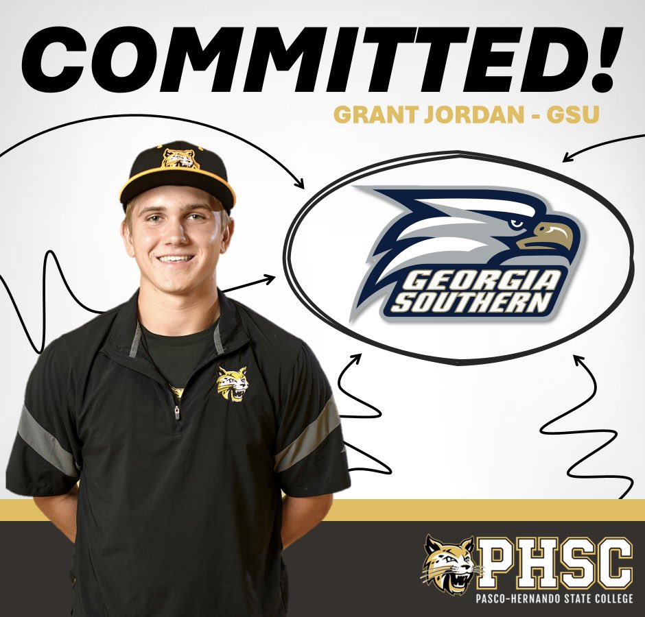 AthleticsPHSC's tweet image. COMMITTED. Grant Jordan of the Men’s Baseball Tram has committed to Georgia Southern!
PHSC Athletics wishes you the best of luck in your future endeavors. Go Bobcats! 😼
#BackTheCats 🐾