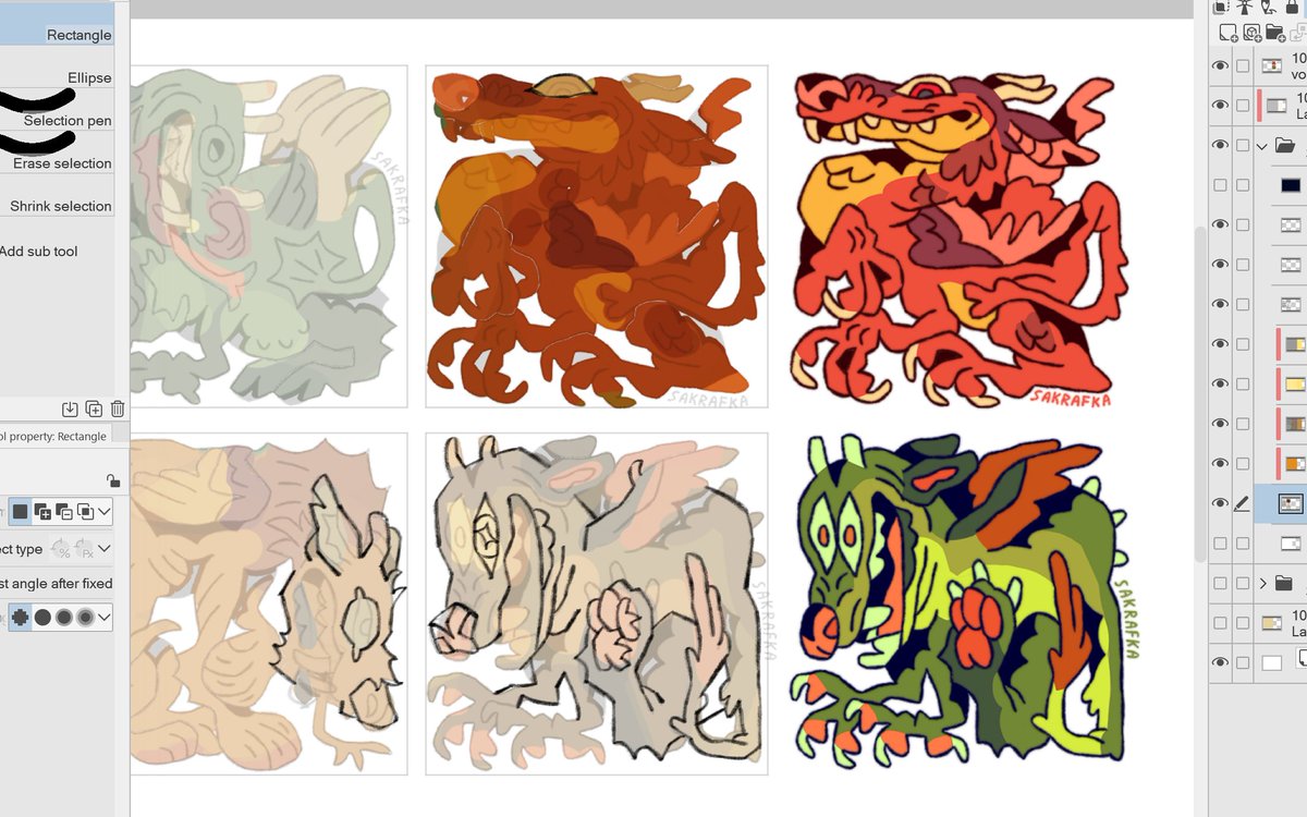 reworking these girls because I feel like my art style is got so stiff and characterless during university,,, I really want to channel my pre-uni art energy