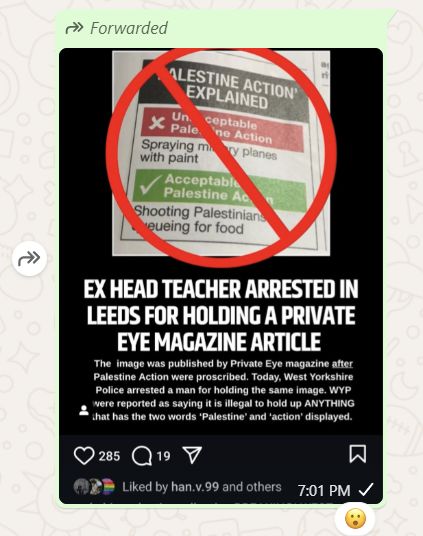 Paul Blinkhorn (@paulblinkhorn.bsky.social) (@r1100gsbluenose) on Twitter photo Nope, this definitely doesn't sound like fascism to me. Perfectly normal  behaviour by the police there, getting another dangerous terrorist  sympathizer off the streets... Nope, this definitely doesn't sound like fascism to me. Perfectly normal  behaviour by the police there, getting another dangerous terrorist  sympathizer off the streets...