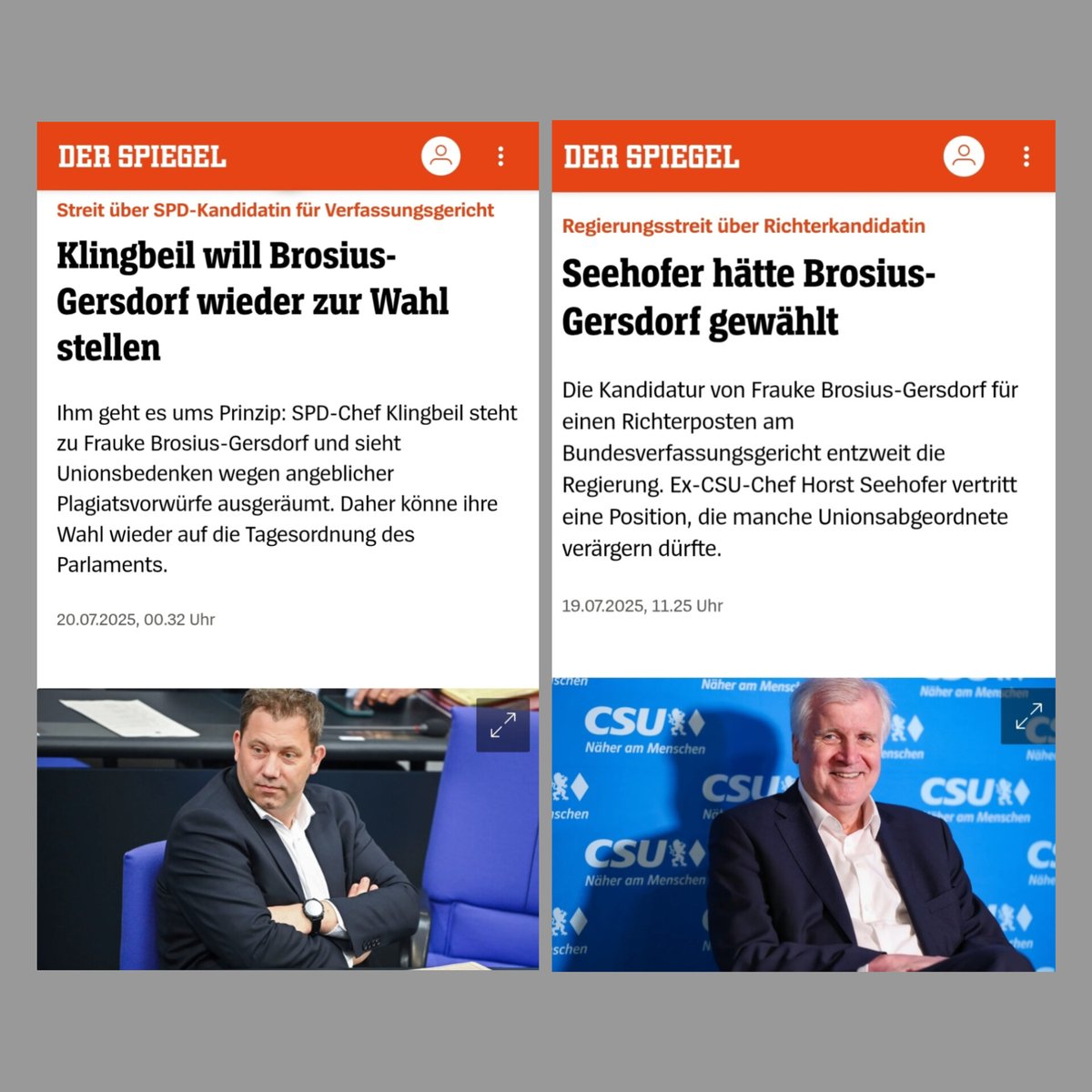 AnAudretsch's tweet image. Gut, dass Lars #Klingbeil Frauke Brosius-Gersdorf wieder zur Wahl stellen will.
Gut, dass Leute wie Horst Seehofer klar machen, sie hätten Frauke Brosius-Gersdorf gewählt.
Wir Grüne werden Frauke #BrosiusGersdorf wählen.
Rechtsextreme Kampagnen dürfen nicht erfolgreich sein!