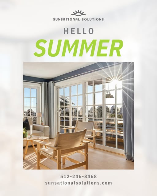 HSMWeb1's tweet image. Summer starts now, let’s make sure your space is ready. 📷
From reducing heat and glare to protecting your interiors from harmful UV rays, our window film solutions help you stay cool.
sunsationalsolutions.com/contact-us/ Call us at 512-246-8468 to find out how we can help!