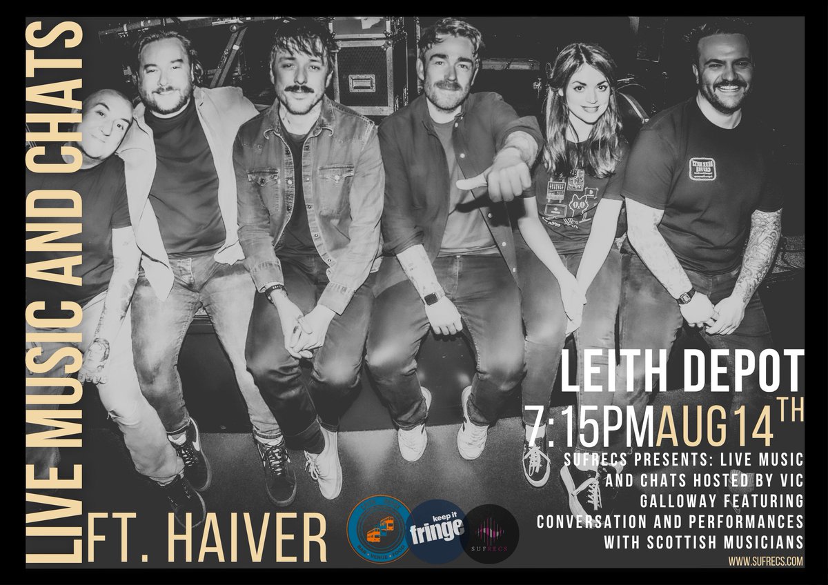 Vic Galloway (@vicgalloway) on Twitter photo From 12th - 17th August, I'm hosting 6 nights of music & conversation in <a href="/leithdepot/">LEITH DEPOT</a> for @Sufrecs at <a href="/edfringe/">Edinburgh Festival Fringe</a>
12th August - Cloth
13th August - MALKA & Susan Bear with guests VoxBox & Seabass Vinyl
14th August - HAIVER
Tickets 🎟 here:
list.co.uk/event/sufrecs-… See you there ❤️ From 12th - 17th August, I'm hosting 6 nights of music & conversation in <a href="/leithdepot/">LEITH DEPOT</a> for @Sufrecs at <a href="/edfringe/">Edinburgh Festival Fringe</a>
12th August - Cloth
13th August - MALKA & Susan Bear with guests VoxBox & Seabass Vinyl
14th August - HAIVER
Tickets 🎟 here:
list.co.uk/event/sufrecs-… See you there ❤️