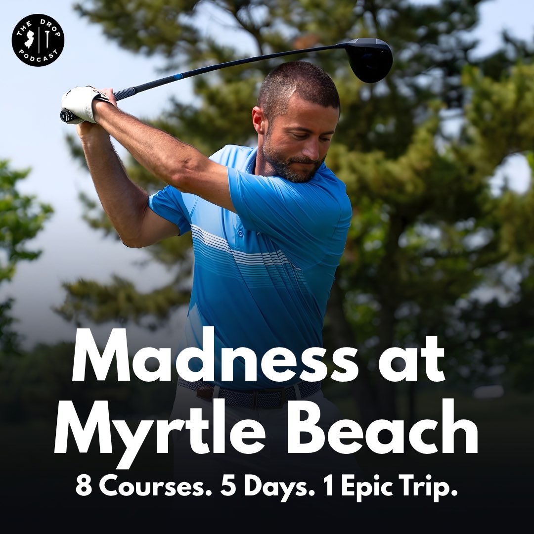 TheDROP_Pod's tweet image. Madness at Myrtle Beach
• July 21 – Rivers Edge Golf Club
• July 22 – The Fazio & The Dye Course at Barefoot Resort
• July 23 – True Blue Golf Club & Caledonia Golf & Fish Club
• July 24 – Tidewater Golf Club & The Dunes Golf & Beach Club
• July 25 – Crow Creek Golf Club