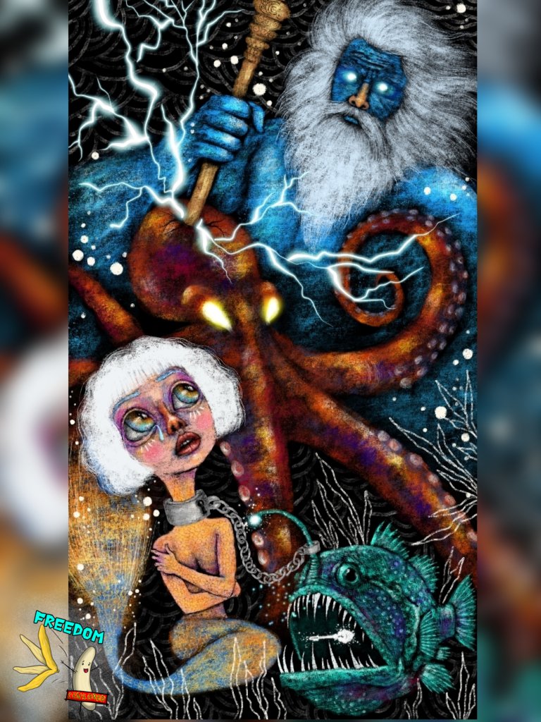tesnicart's tweet image. I have just collected &quot;Rour of the Waters&quot; by @Elishams1984
 on @objktcom
Happy Sunday dear 🤗🫂

P.S. You can find this art here:
objkt.com/tokens/KT1QVJj…