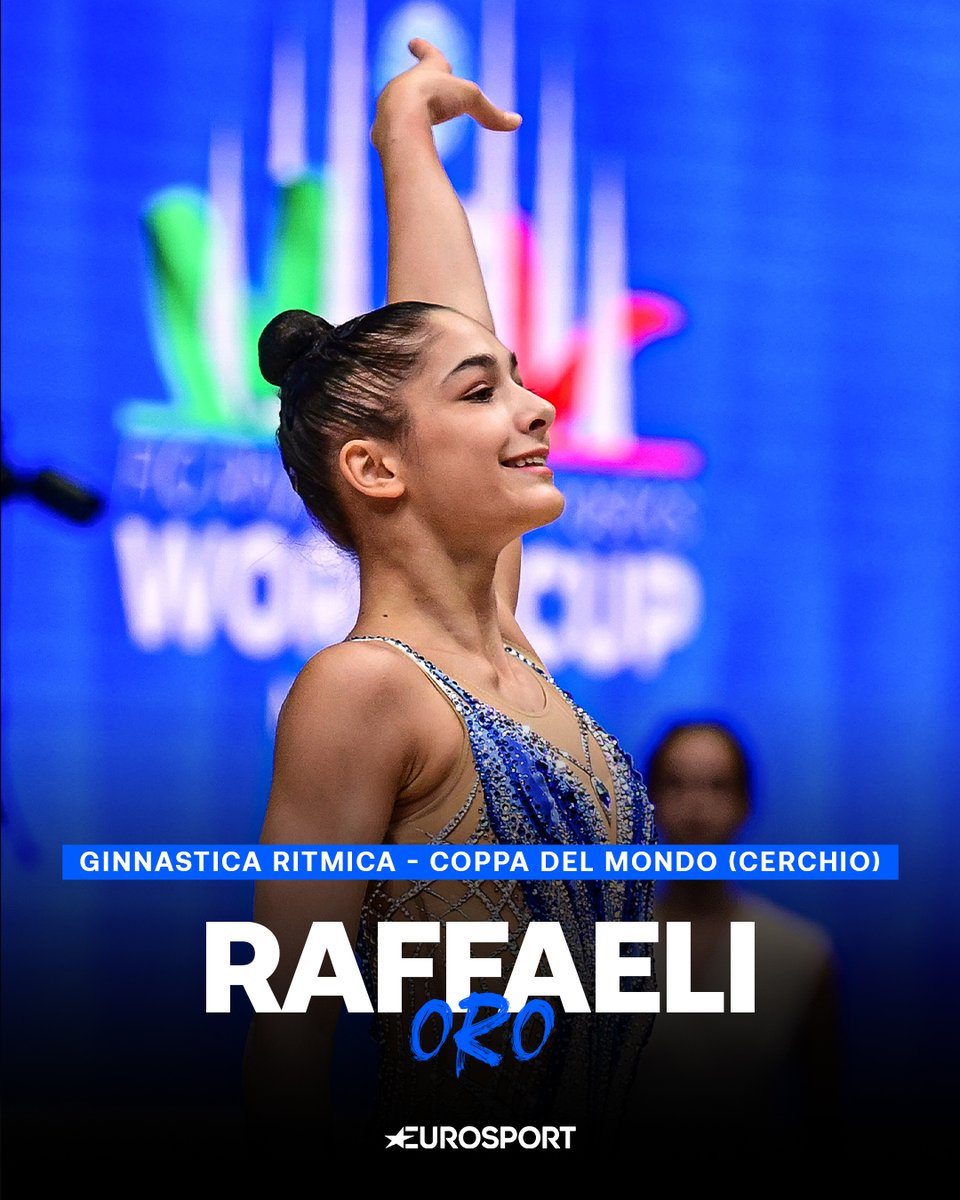 ANCORA D'ORO SOFIA! 🥇💙

Nelle finali di specialità nella World Cup di Ginnastica Ritmica in corso a Milano, Raffaeli apre la giornata portandosi a casa l'oro nel cerchio! Ieri si era già imposta nell'all-around 🇮🇹

#WCMilan #ginnasticaritmica #rhythmicgymnastics