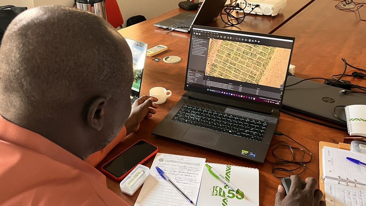 we integrate AI-powered field phenotyping platforms to advance data-driven crop improvement.
Through targeted digital agriculture training, we empower researchers and NARS to adopt scalable innovations for climate-resilient farming.#ISRA 
 #CapacityBuilding #DigitalAgriculture