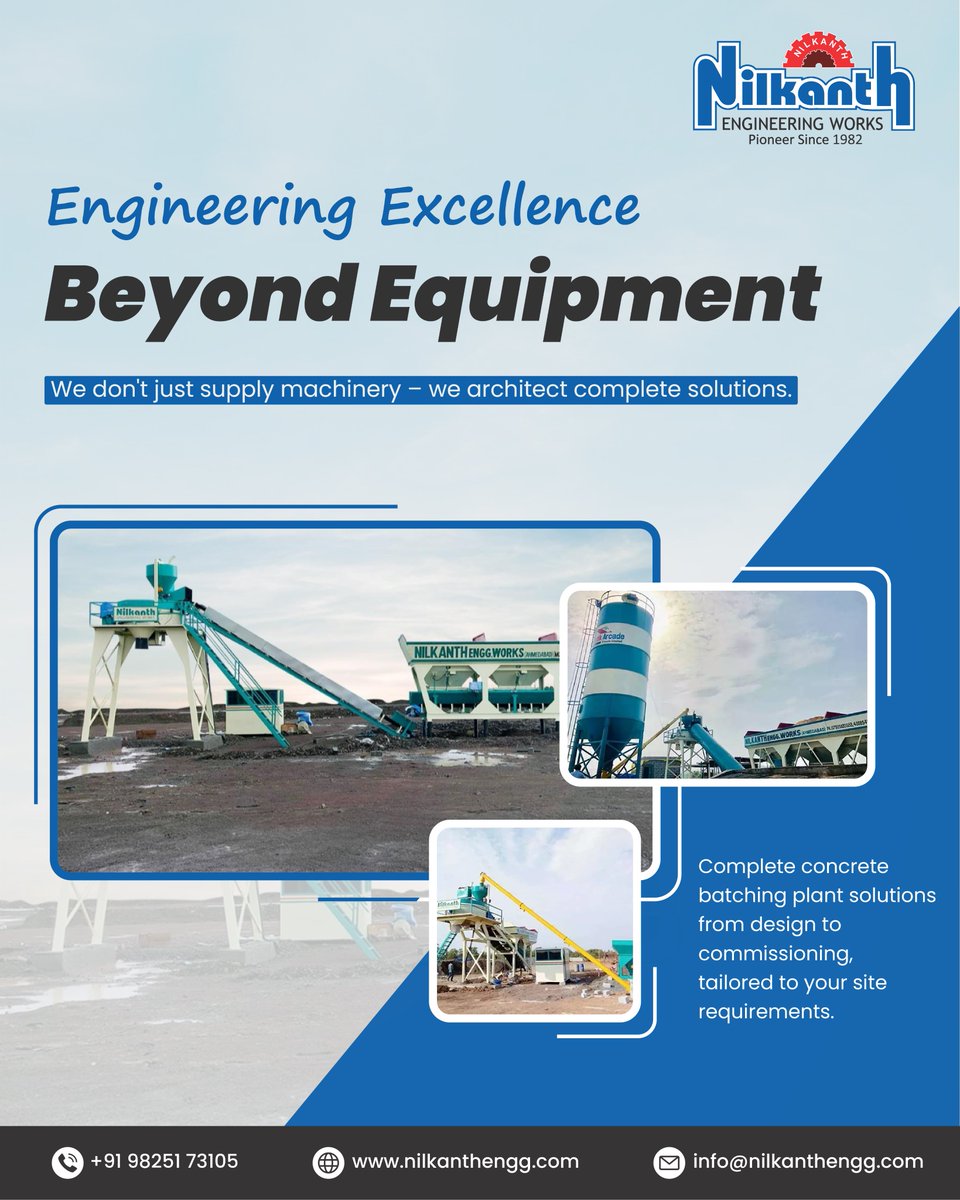 nilkanth_engg's tweet image. 🏗️ Not just machines — we deliver turnkey stone crushing systems.

Built for your site, your output, your growth.

📍 Site-specific design
🛠️ Proven reliability
⚙️ Optimized efficiency

#Nilkanth #StoneCrushing #IndustrialStrength