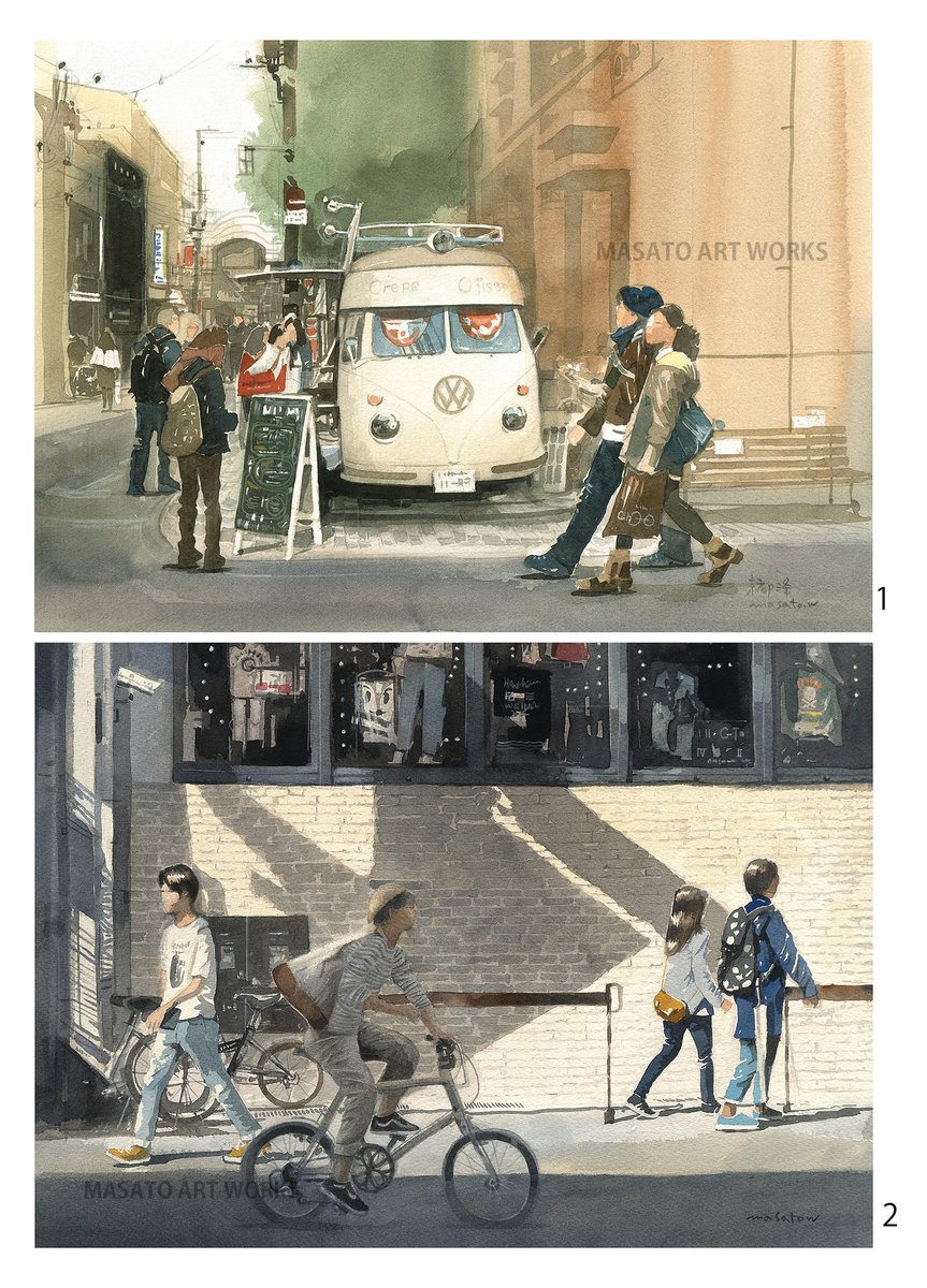 【水彩画】ポートレイト 麗絵 𝚄𝚛𝚞𝚎｜青と透明感で紡ぐ水彩画家 | 『花憐-karen