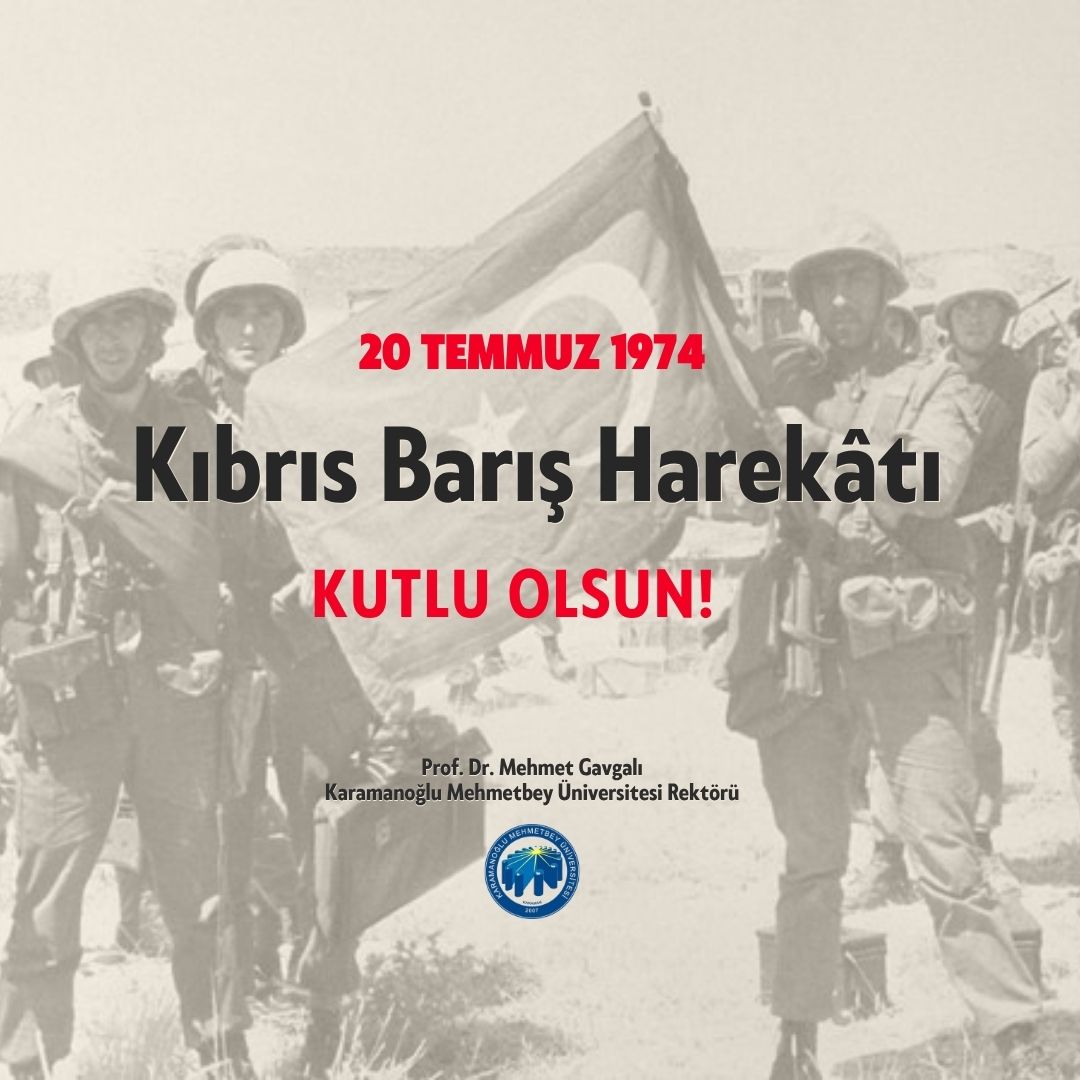 Kahraman Mehmetçiğimizin canı pahasına yürüttüğü Kıbrıs Barış Harekâtı; barış, kardeşlik ve bağımsızlık adına tarihi bir adımdır.

Bu anlamlı günde; şehitlerimizi rahmetle, gazilerimizi minnetle anıyor, Kuzey Kıbrıs Türk Cumhuriyeti’nin varoluş mücadelesini saygıyla selamlıyorum.
