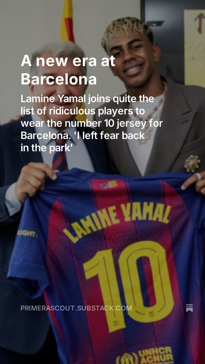 PrimeraScout_'s tweet image. substack.com/@primerascout/…
Just some fan mail to #LamineYamal this afternoon, have a look if you like 🤝😅🇪🇸