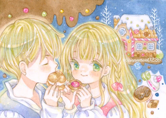 魔女からうばった素敵なお家 #御伽噺は扉の向こうで #アナログイラスト