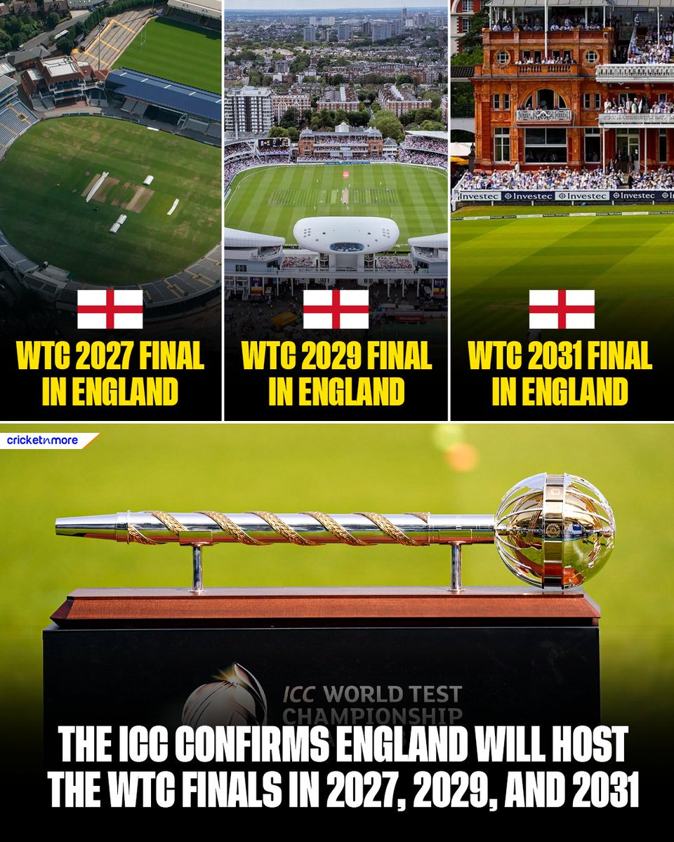 cricketnmore's tweet image. First Three Finals in England ✅
Next Three Finals In England ✅

#WTCFinal #CricketTwitter