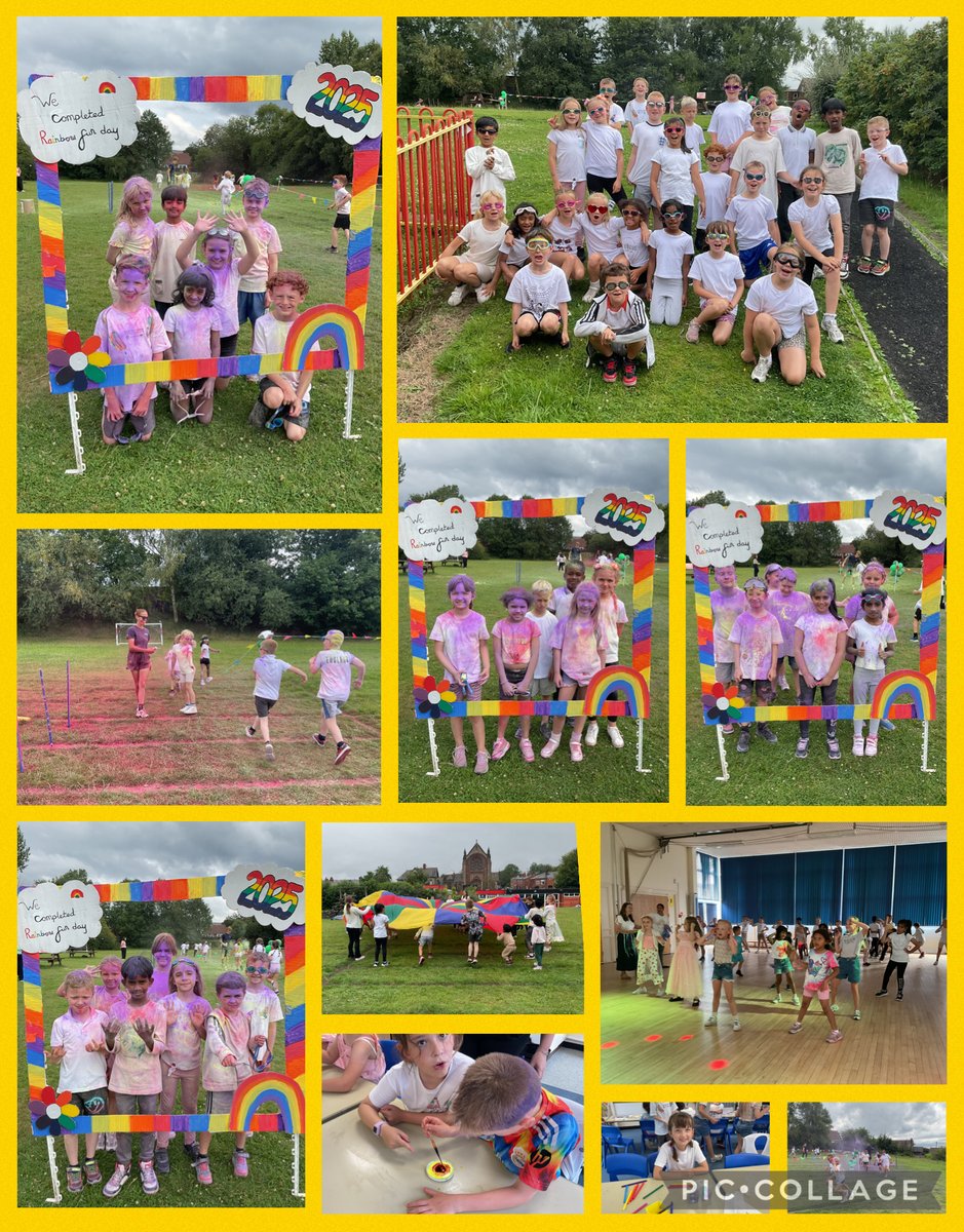 Year 3 having an amazing time at our PTFA Sponsored Rainbow Fun Day. "The best day ever!" #PTFA
