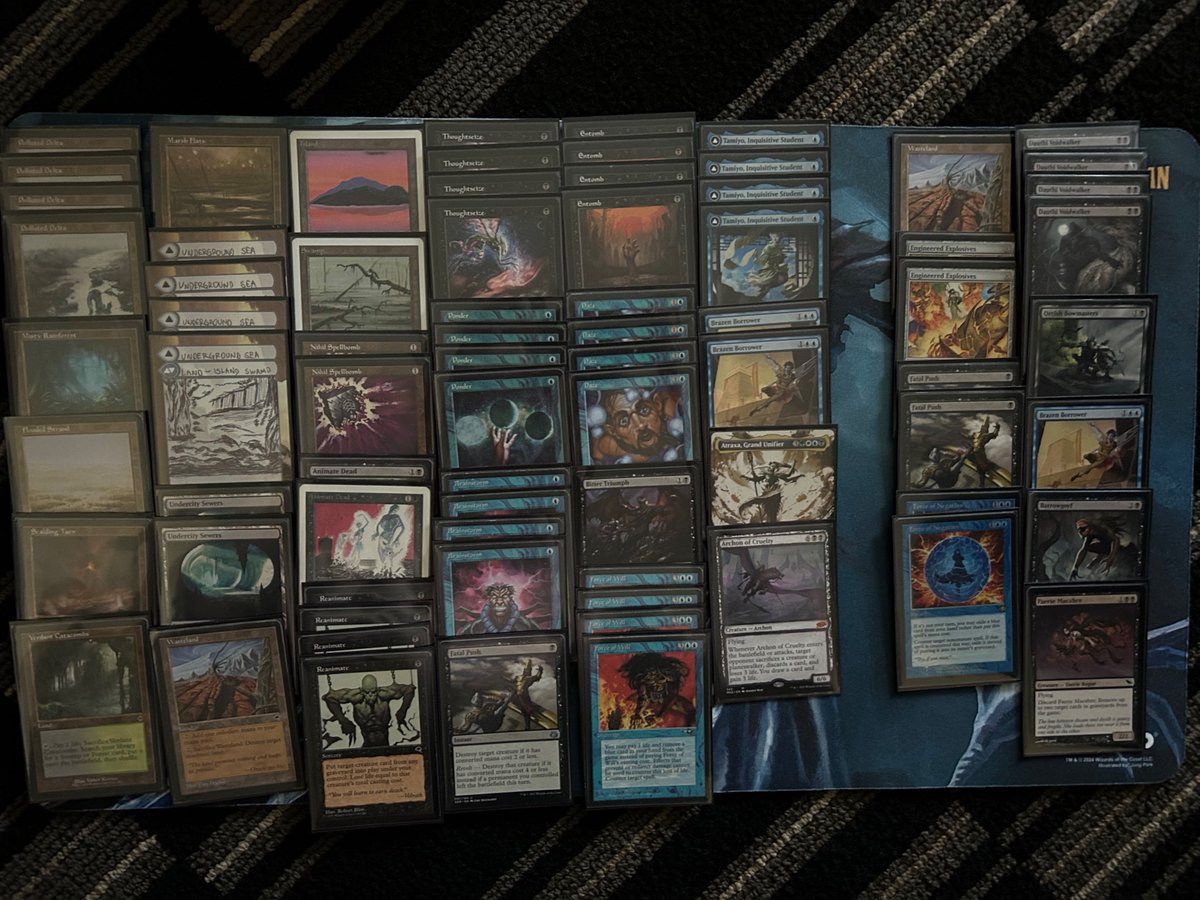 I won the legacy main event at the land run to win a Recall and original sketch. Just like yesterday I rallied from 0-1 with UB reanimator (made a couple of changes). The deck hard carried me 🤷‍♂️ 
Finals vs my good friend Hussar was surreal and I am elated! Time for vintage today
