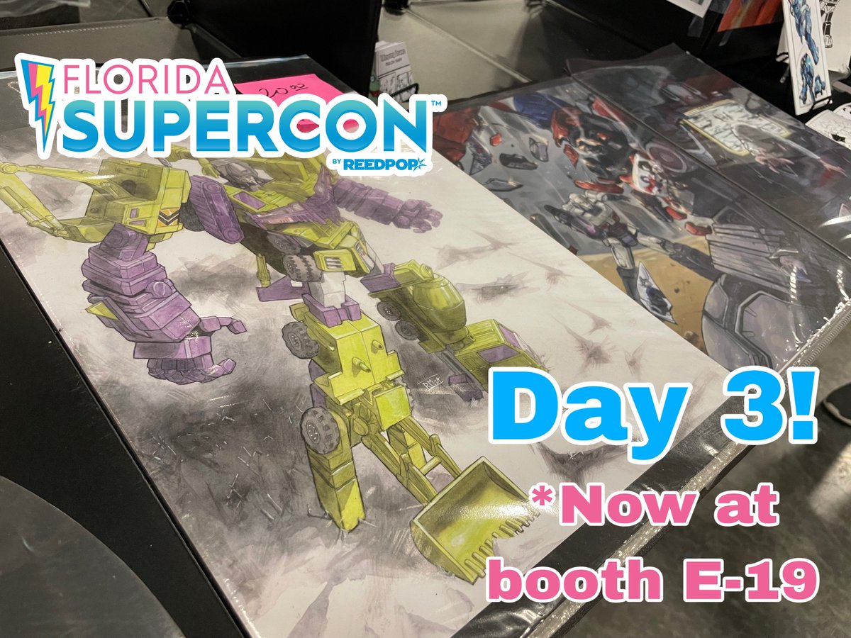 Minyung_Draws's tweet image. Last day of Florida Supercon with @TGping_ ! We’ve moved to booth E-19!