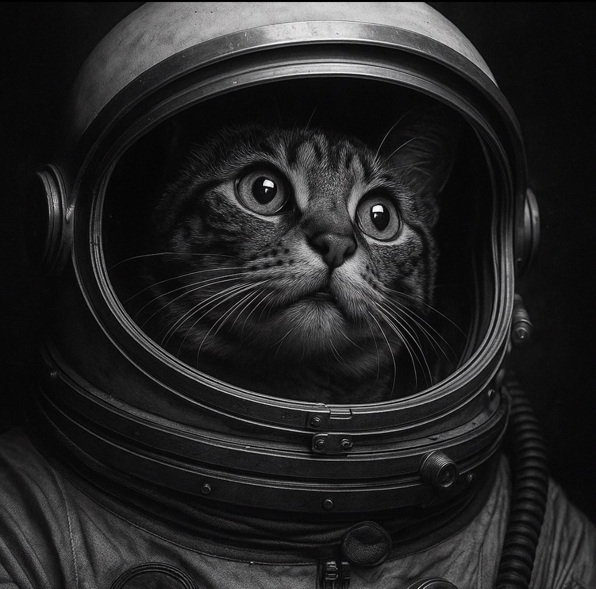 #InternationalMoonDay  It could so easily been, ‘"That's one small step for cats, one giant leap for catkind’ but I was waiting for my second breakfast and missed takeoff! #CatsOfTwitter  #cats 😹🚀👨‍🚀