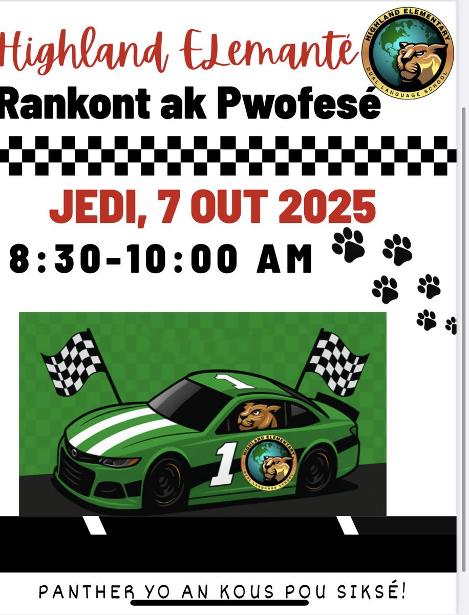 🏁 Start Your Engines! It’s Almost Time for Meet the Teacher! 🏁

🚗💨 We’re racing into a brand new school year fueled with excitement, and we can’t wait to welcome our amazing students and families back to the track!

📅 Date: Thursday, August 7th
🕓 Time: 8:30-10:00 AM