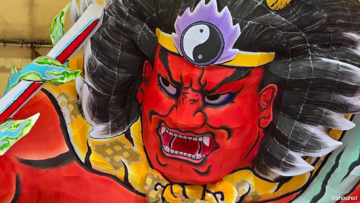 2025.7.20 台上げ【ねぶた愛好会】 「金神［こんじん］」制作者： 諏訪