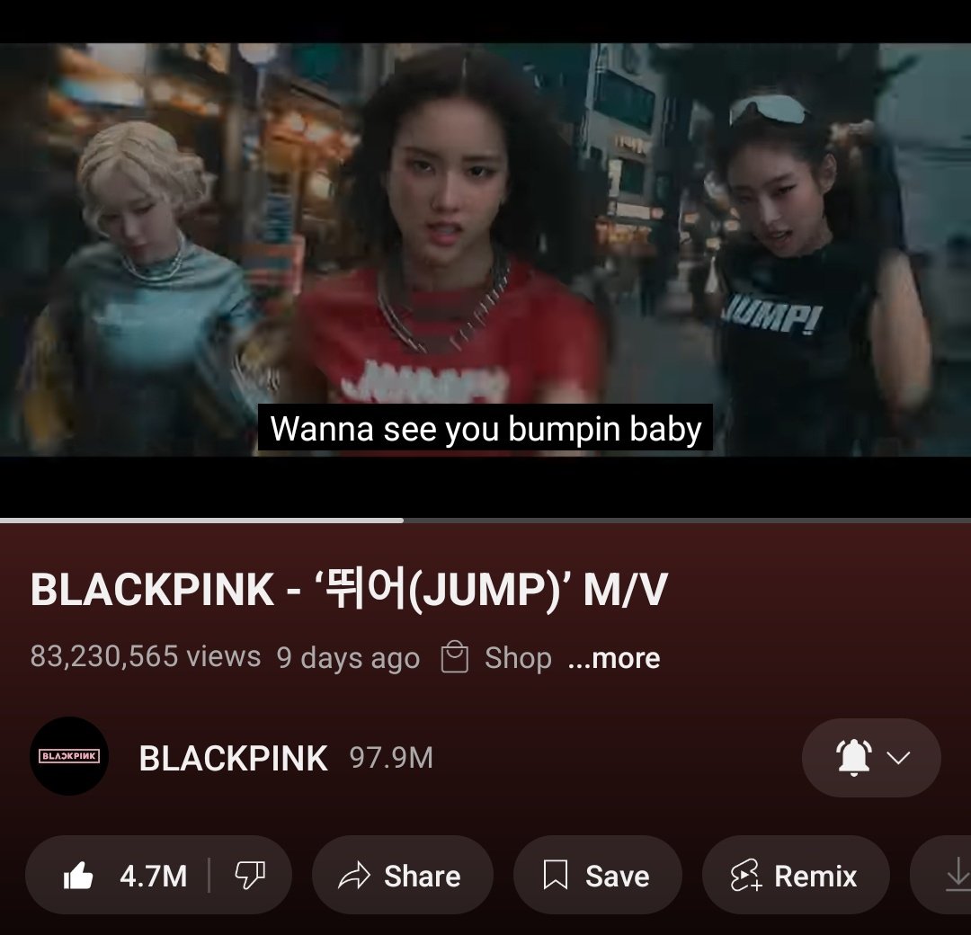 BlinkVotingCrew's tweet image. BLINKs continue to STREAM “JUMP” M/V for Music Show points!!!!!
→youtu.be/CgCVZdcKcqY?si…
#BLACKPINK_JUMP #JUMP @BLACKPINK