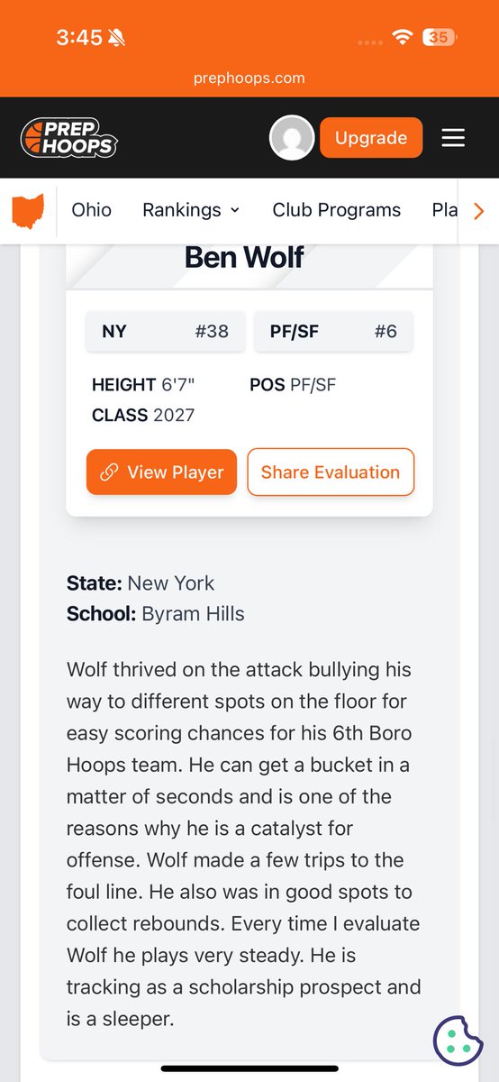 Fast Break Recruitment (@fbrecruitment) on Twitter photo Still a hidden gem. Two time Section champion, just touching the surface. Exciting to be a part of his journey. Ben Wolf β27 <a href="/benny_wolf2/">Ben Wolf</a> is an elite screener, can step out and shoot the 3-makes winning defensive plays! <a href="/ByramBasketball/">BHBasketball</a> <a href="/6thBoroHoops/">6th Boro Hoops</a> Still a hidden gem. Two time Section champion, just touching the surface. Exciting to be a part of his journey. Ben Wolf β27 <a href="/benny_wolf2/">Ben Wolf</a> is an elite screener, can step out and shoot the 3-makes winning defensive plays! <a href="/ByramBasketball/">BHBasketball</a> <a href="/6thBoroHoops/">6th Boro Hoops</a>