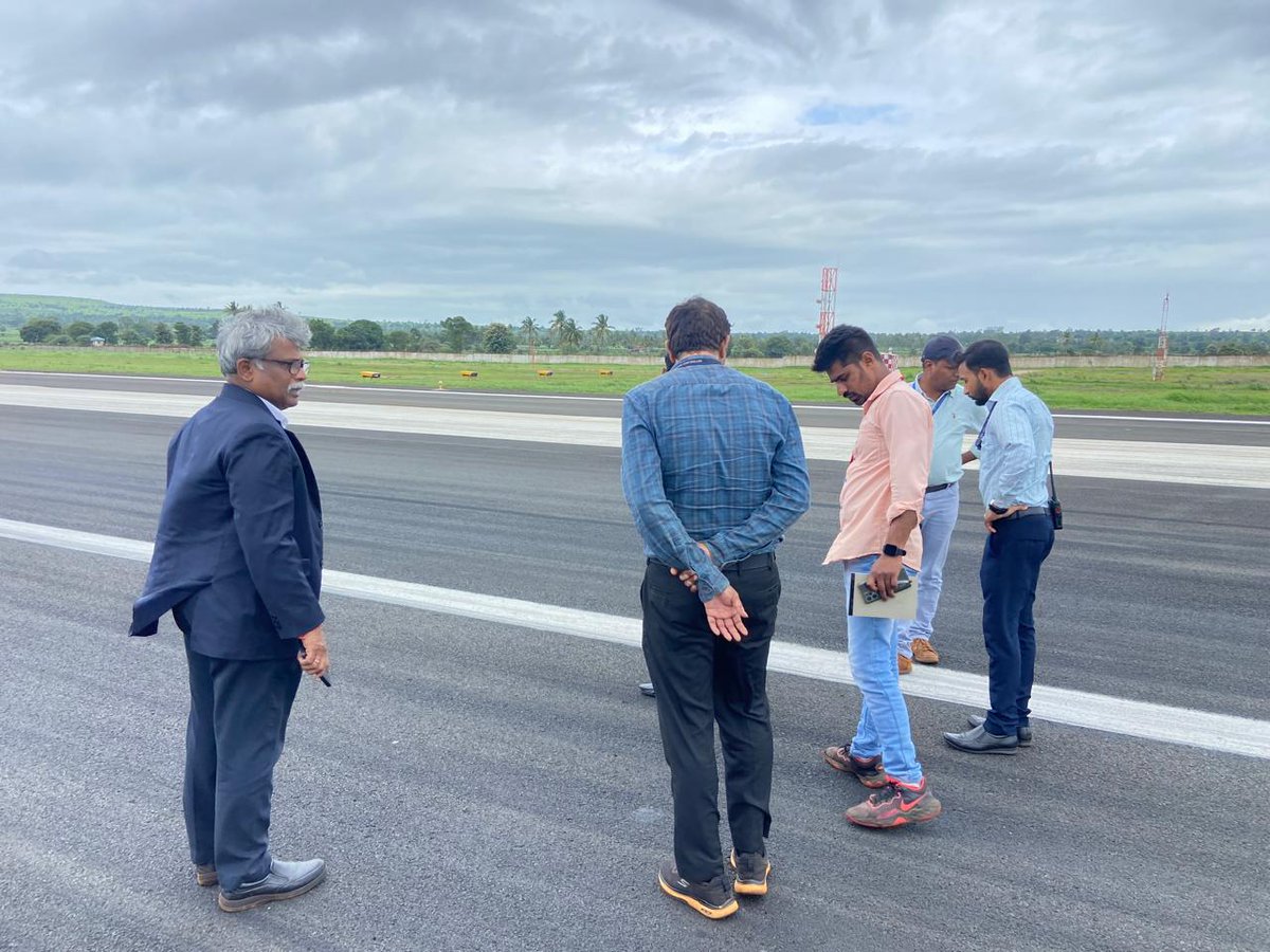 A thorough joint inspection 🔍was carried out by AAI officials at #BelagaviAirport to ensure every aspect of operational area meets the highest safety &amp; efficiency standards, paving the way for a seamless travel experience! ✈️ 💼 #AviationSafety