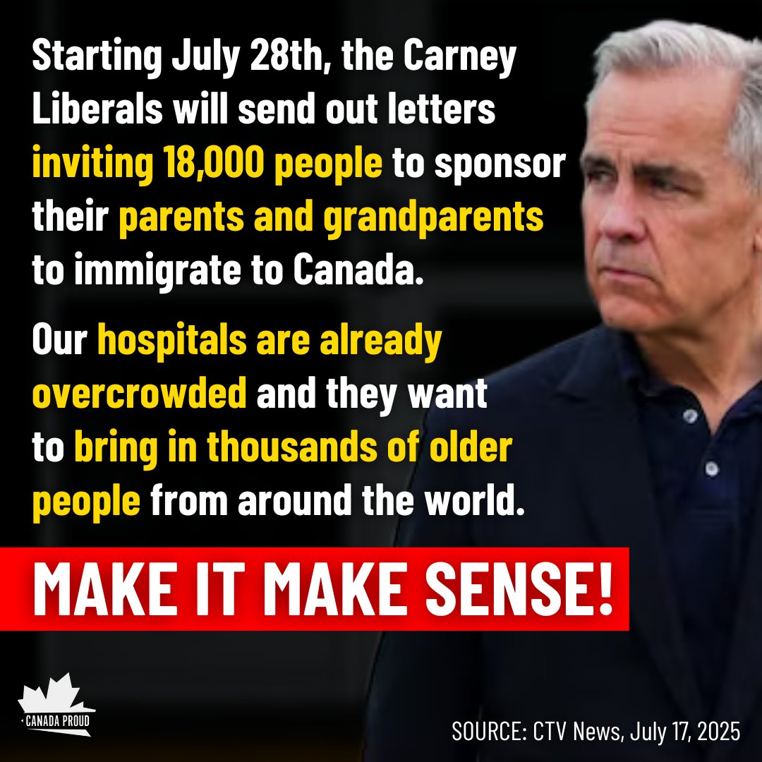 WeAreCanProud's tweet image. Looks like there are no breaks to the Liberal immigration disaster under Carney!