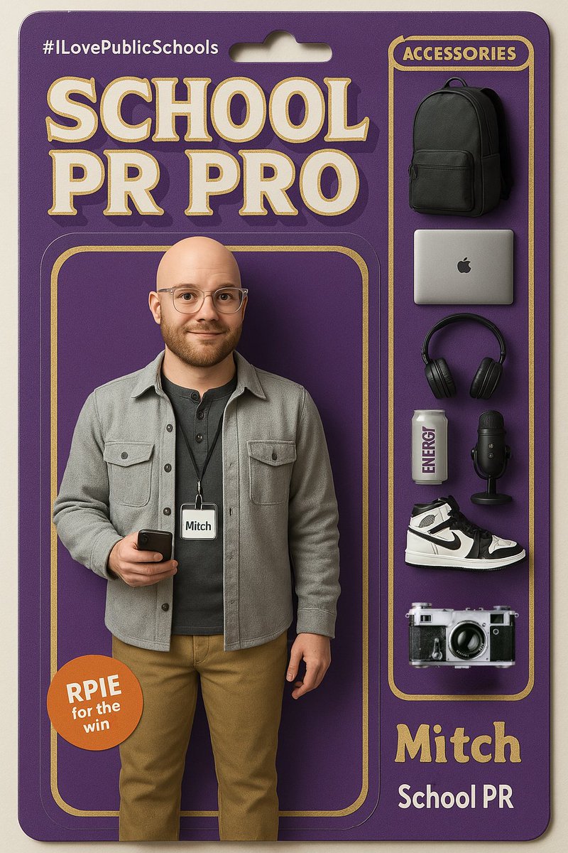 Mitch Roush (@mitchroush) on Twitter photo Updated my #schoolPR Pro action figure.
Remember when this was a thing for five minutes back in April?
#ElderMillennial Updated my #schoolPR Pro action figure.
Remember when this was a thing for five minutes back in April?
#ElderMillennial