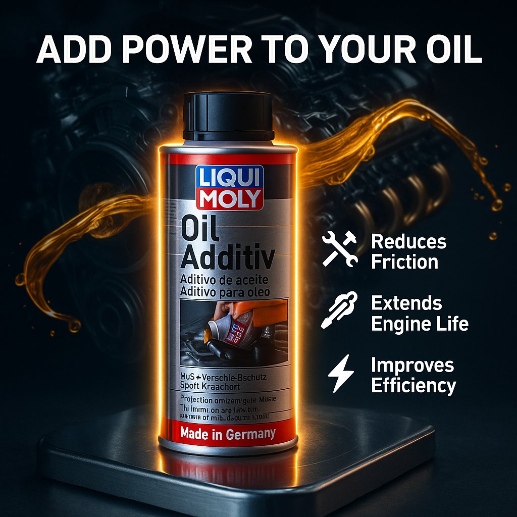 Loyalparts_bd's tweet image. Protect your engine with Liqui Moly Oil Additive – made with MoS₂ for smoother performance
✅ Reduces friction
✅ Extends engine life
✅ Boosts efficiency
🇩🇪

Just pour &amp;amp; drive. Perfect for petrol &amp;amp; diesel engines.
🛒 Buy now t.ly/_vuyD
#LiquiMoly #OilAdditive