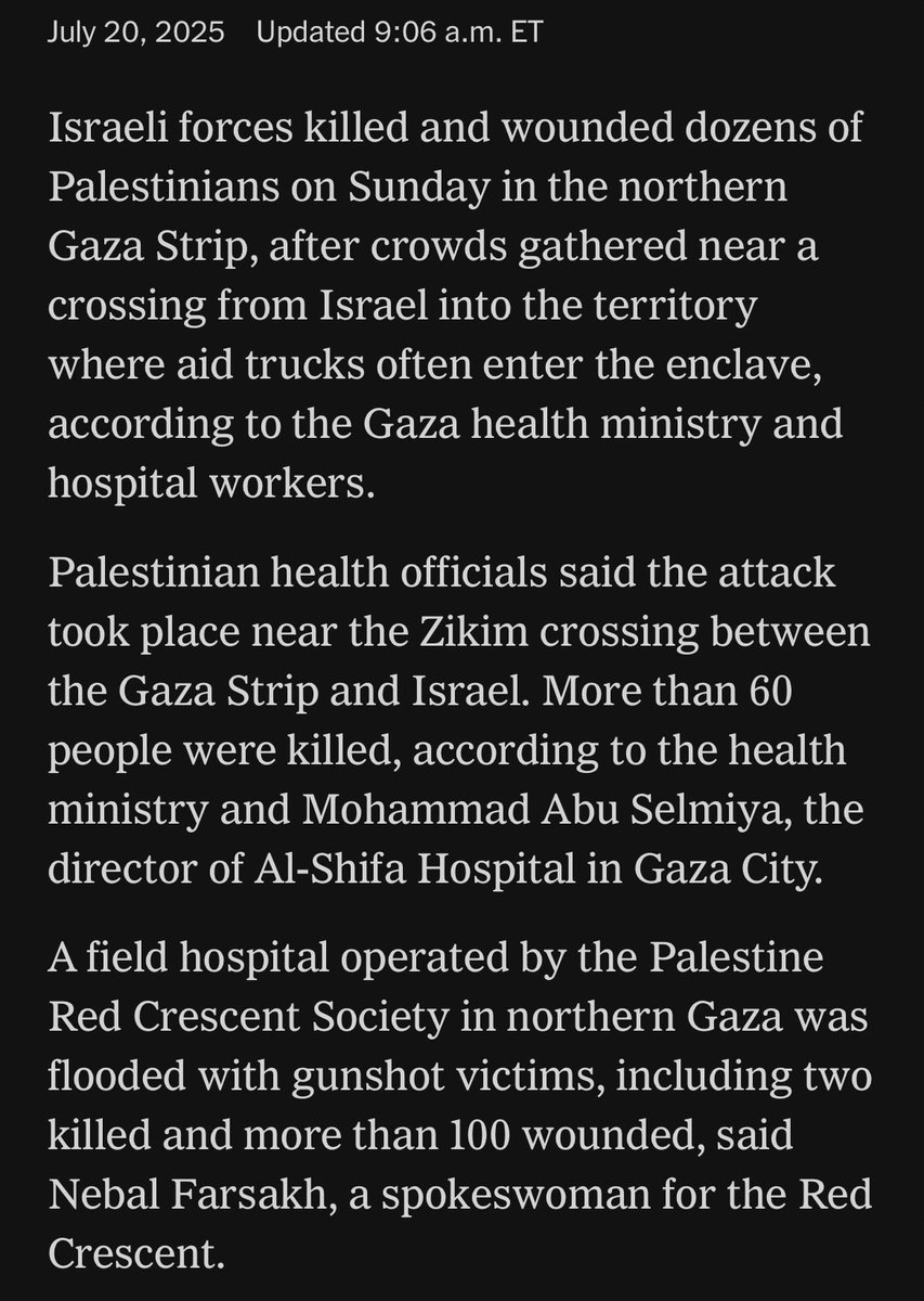 YonahLieberman's tweet image. Every single day Israel is starving Gaza and slaughtering the Palestinians who dare to find food for their families.