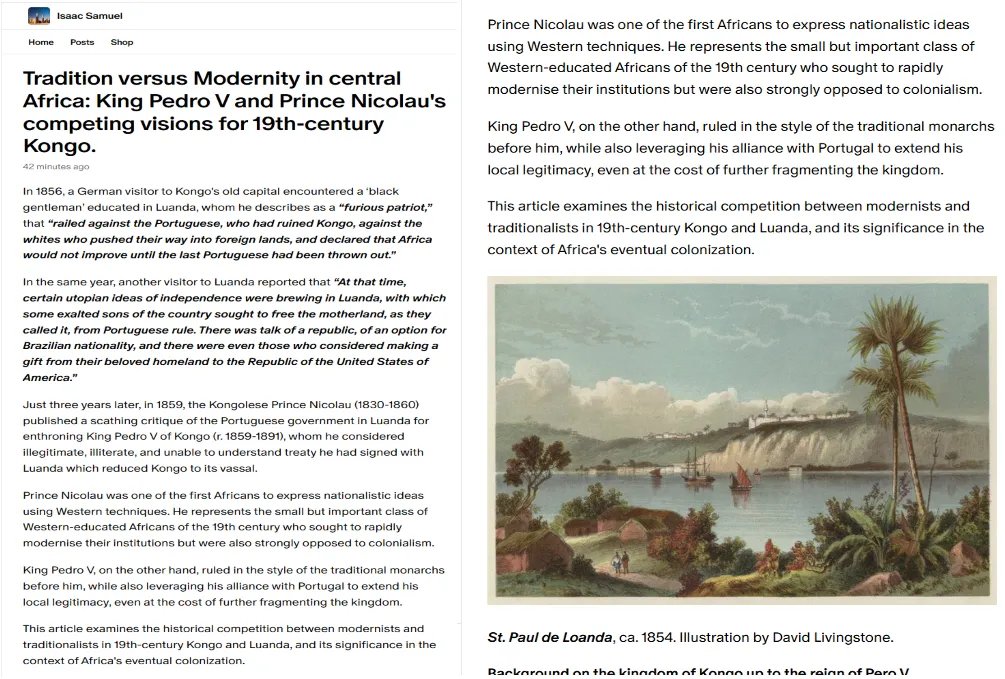 rhaplord's tweet image. Tradition versus Modernity in central Africa: King Pedro V and Prince Nicolau's competing visions for 19th-century Kongo.
patreon.com/posts/134494876