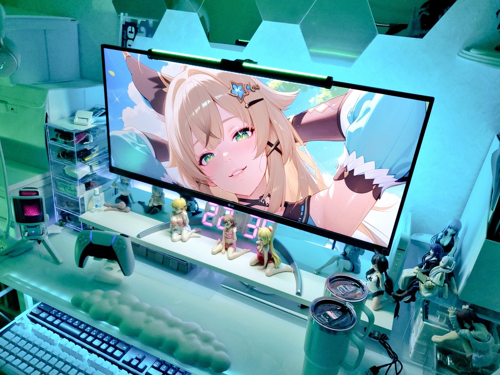 SSugoiyan's tweet image. 今日はきららちゃんカラーだよ
♪ (#^ー°)v
#desksetup