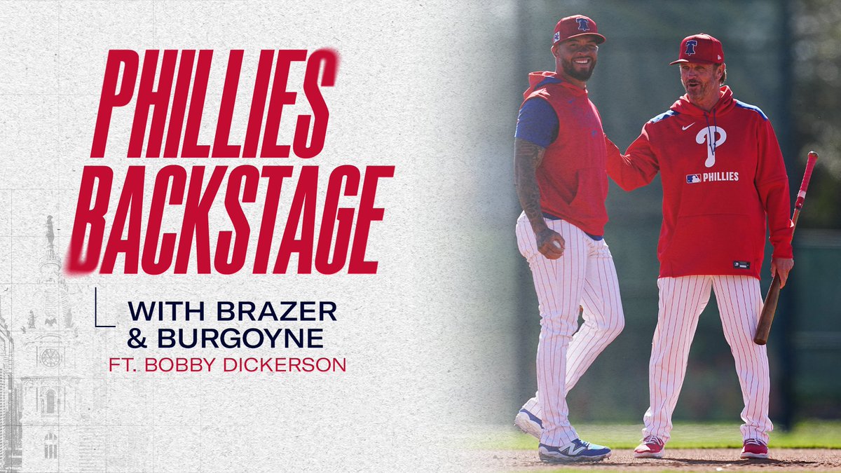 Phillies's tweet image. There's nobody quite like Bobby D. Hear from the Phillies Infield Coach on this week's episode of Backstage with Brazer & Burgoyne!
馃帣: atmlb.com/3TOJZiG