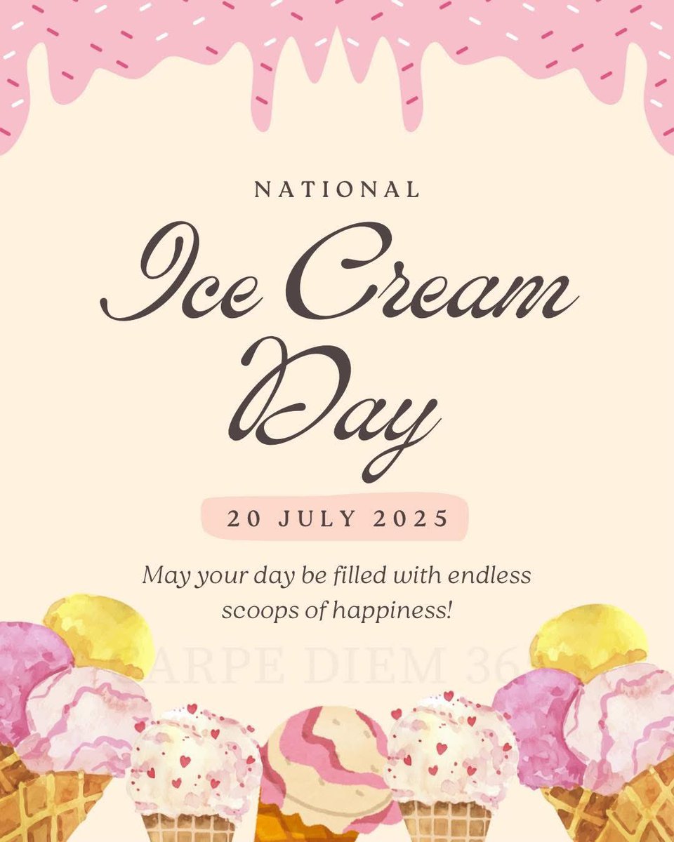 Did you know that today is National Ice Cream Day?   
            🍧🍨🍦 🍧🍨 🍦