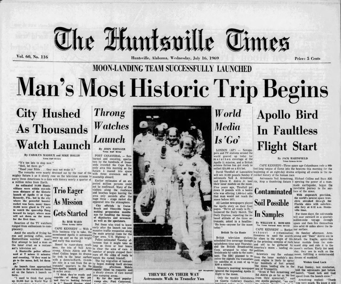 GovernorKayIvey's tweet image. Alabama put men on the moon.
On the Apollo 11 anniversary, we proudly recognize Alabama’s critical role. Our state has long led in space exploration.
@POTUS has made clear he supports bold missions — including putting the American flag on Mars. Alabama will help make it happen.