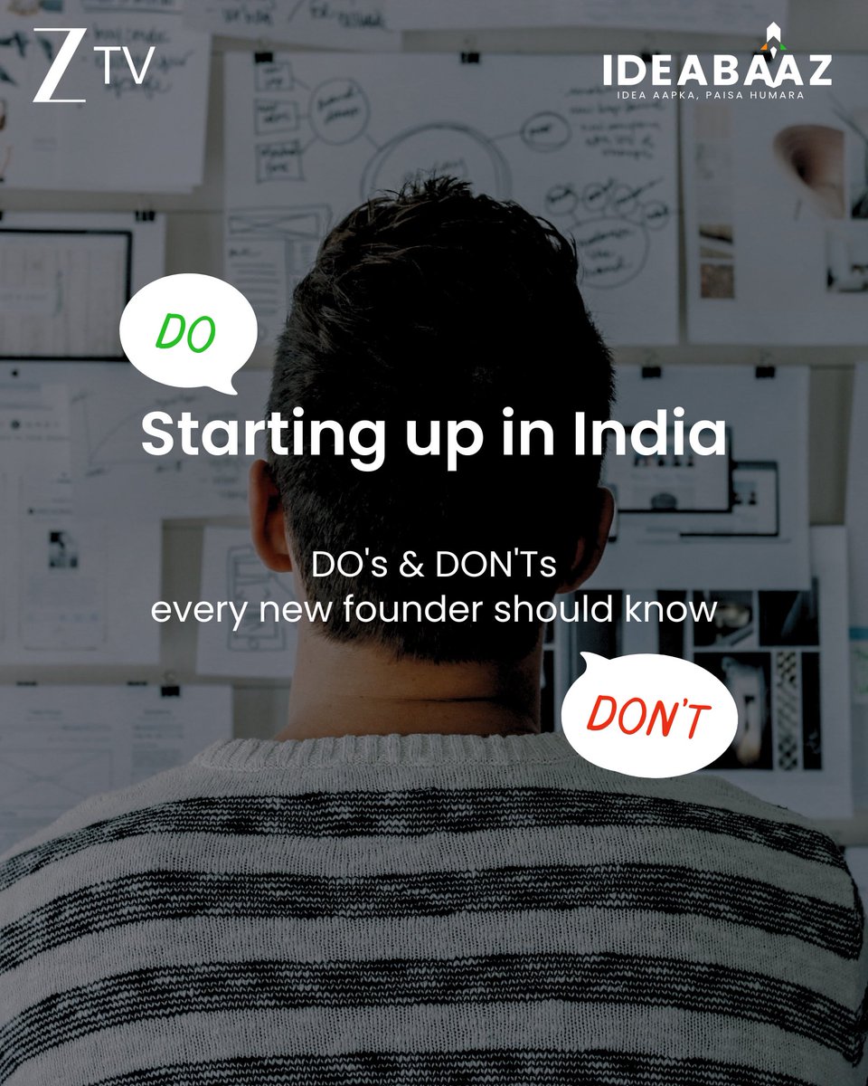 _Ideabaaz_'s tweet image. Startup journey tough lag rahi hai?
Ye Do’s & Don’ts aapke kaam aayenge!
Read More: instagram.com/p/DMVO4dQCadk/…