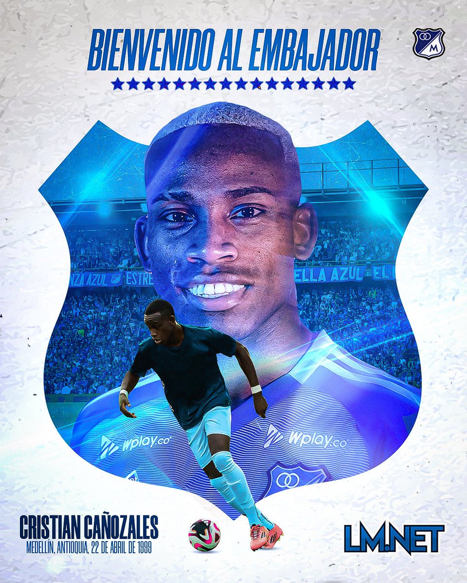 ¡Bienvenido Cristian Cañozales al equipo más grande de Colombia 🔵⚪️!

#MillonariosEsSuHinchada