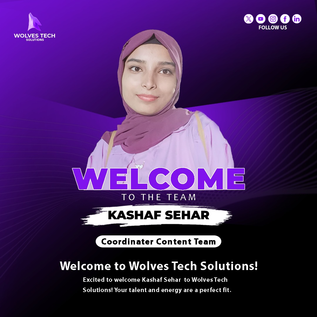 WolvesSolution's tweet image. A creative and innovative writer with a passion for delivering in-depth work related to all types of writing, be it academic, poetry, social media or sales-driven, she's superb! Her skills and experience are a valuable asset to our team.
#WolvesTechSolutions #NewTeamMember