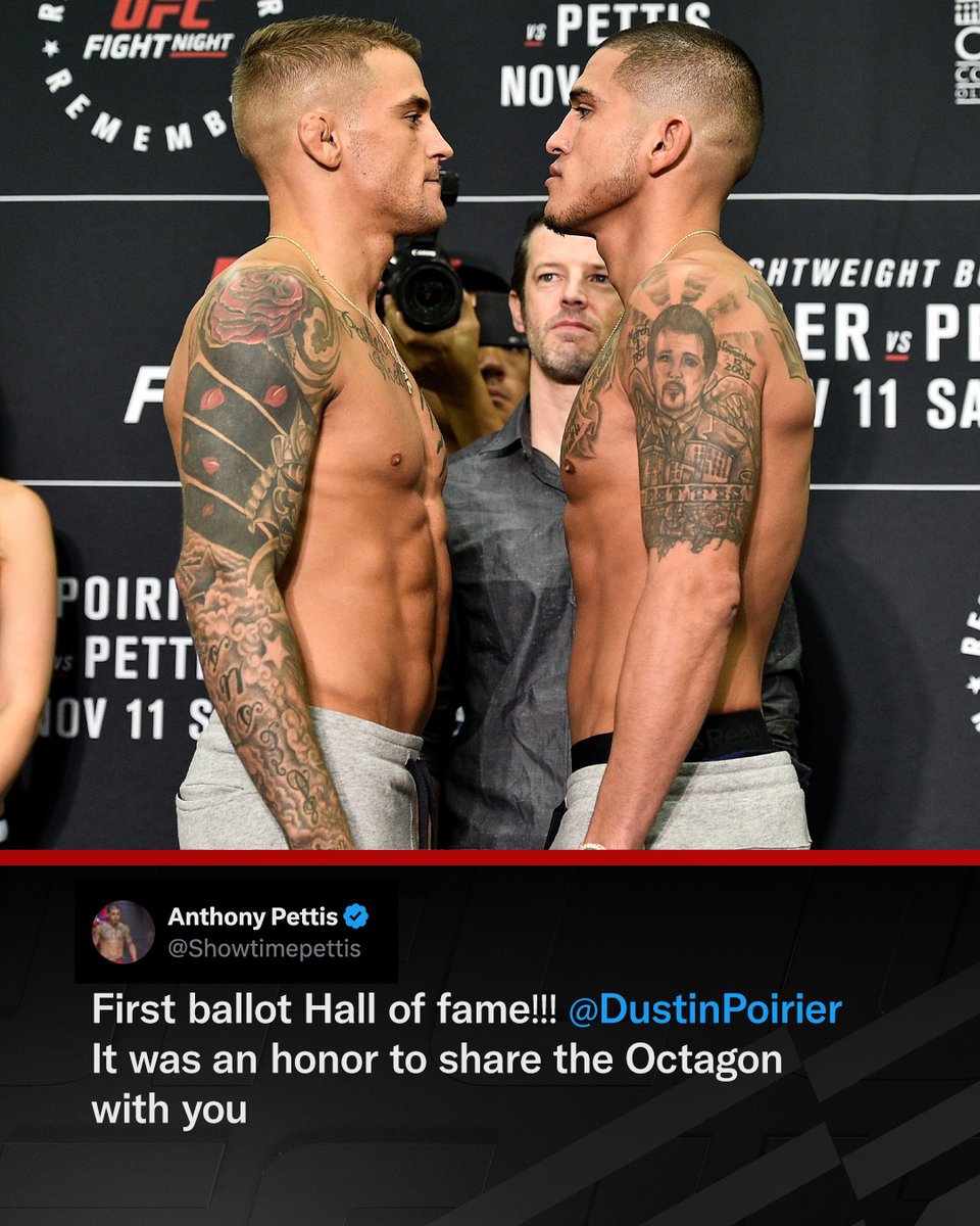 UFCEurope's tweet image. Diamonds are Forever ๐ ๐ซก #UFC318
Fighters react to Dustin Poirier's amazing career!